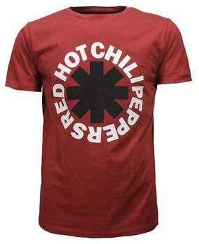 Band Merchandise Red Hot Chili Peppers Asterisk T-Shirt Rood Band Merchandise Red Hot Chili Peppers Asterisk T-Shirt Rood