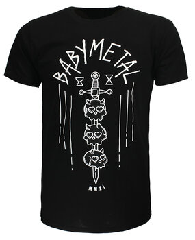 Band Merchandise Babymetal Skulls Sword MMXI T-Shirt Band Merchandise Babymetal Skulls Sword MMXI T-Shirt