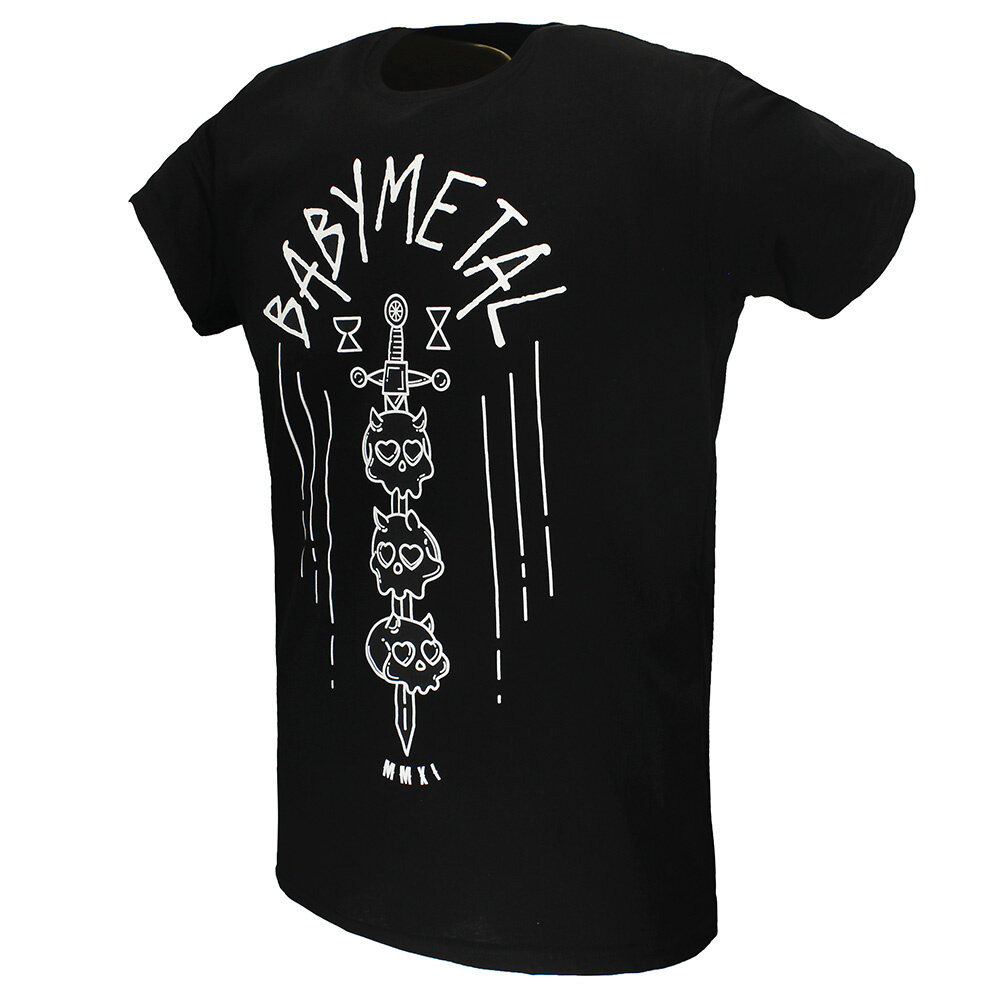 Band Merchandise Babymetal Skulls Sword MMXI T-Shirt - Officiële Merchandise Band Merchandise Babymetal Skulls Sword MMXI T-Shirt - Officiële Merchandise