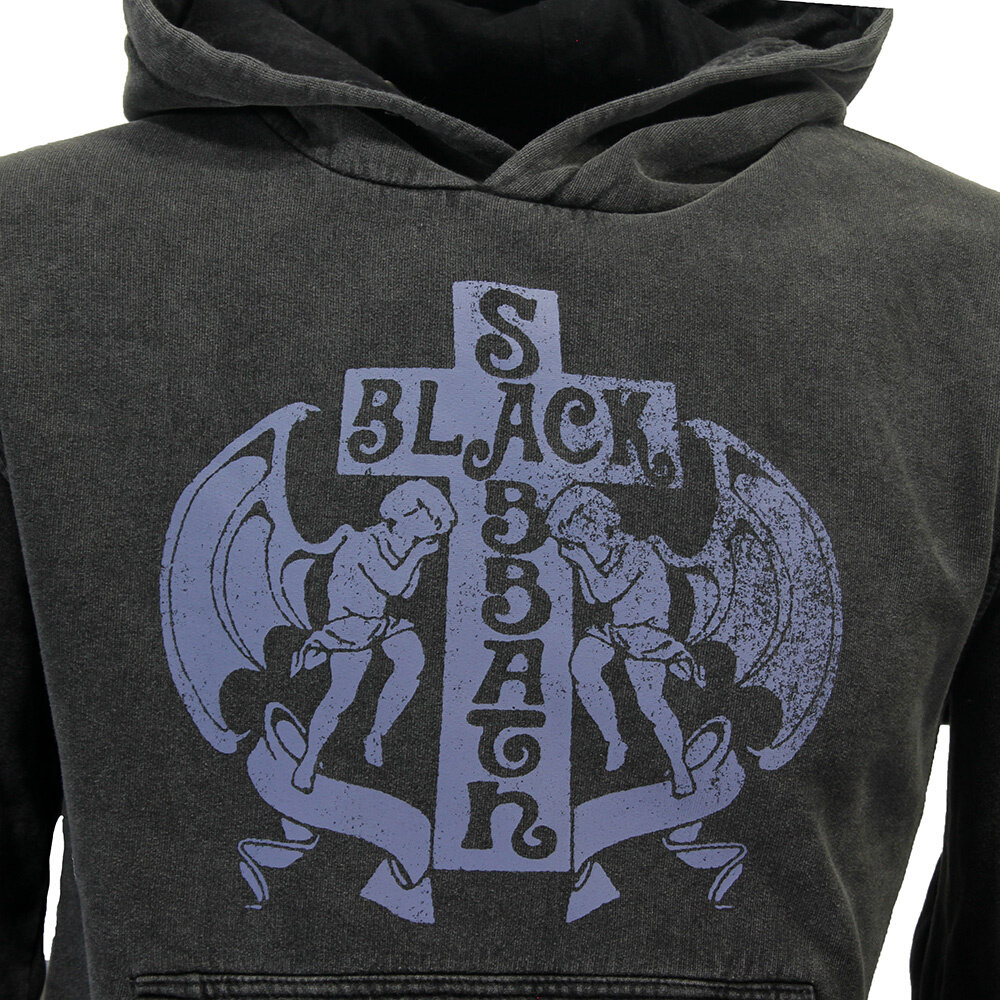 Band Merchandise Black Sabbath Angels Cross Pullover Hoodie - Official Merchandise Band Merchandise Black Sabbath Angels Cross Pullover Hoodie - Official Merchandise