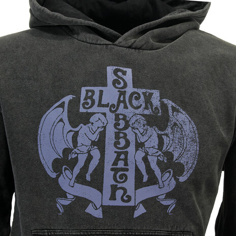 Band Merchandise Black Sabbath Angels Cross Pullover Hoodie - Official Merchandise Band Merchandise Black Sabbath Angels Cross Pullover Hoodie - Official Merchandise