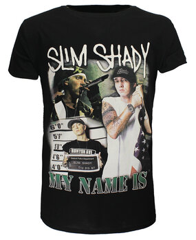 Band Merchandise Eminem My Name Is Slim Shady T-Shirt Band Merchandise Eminem My Name Is Slim Shady T-Shirt