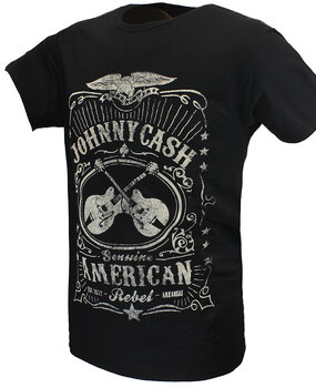 Band Merchandise Johnny Cash American Rebel T-Shirt Band Merchandise Johnny Cash American Rebel T-Shirt