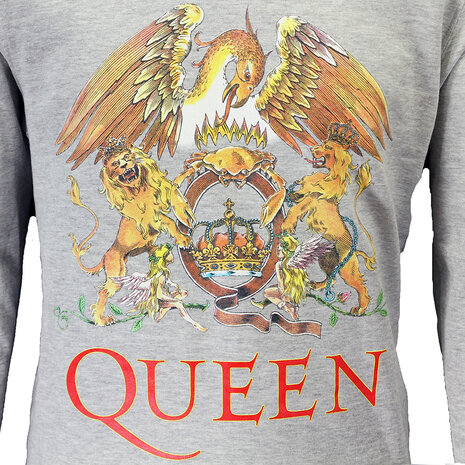 Band Merchandise Queen Massive Crest Logo Sweatshirt Trui - Officiële Merchandise Band Merchandise Queen Massive Crest Logo Sweatshirt Trui - Officiële Merchandise