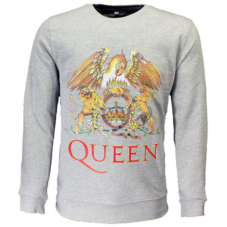 Band Merchandise Queen Massive Crest Logo Sweatshirt Trui - Officiële Merchandise Band Merchandise Queen Massive Crest Logo Sweatshirt Trui - Officiële Merchandise