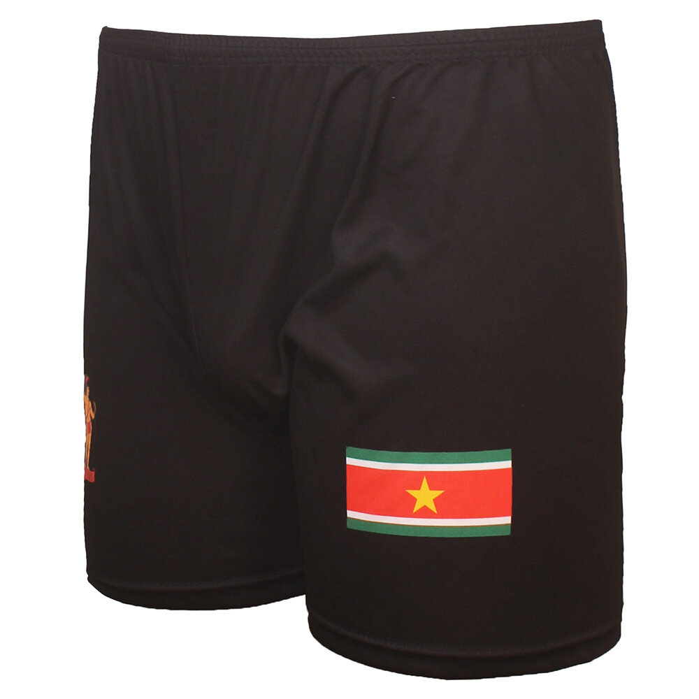 Suriname Suriname Sport Shorts Fußballshorts Schwarz Suriname Suriname Sport Shorts Fußballshorts Schwarz