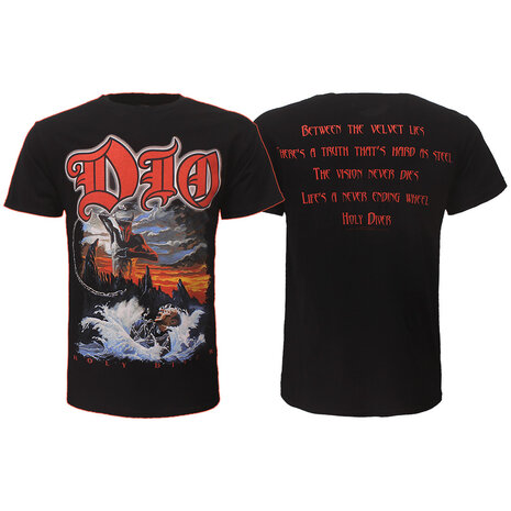 Band Merchandise Dio Holy Diver Album T-Shirt - Officiële Merchandise Band Merchandise Dio Holy Diver Album T-Shirt - Officiële Merchandise