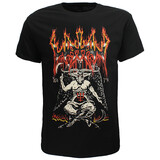 Band Merchandise Watain Baphomet Flaming Logo T-Shirt Band Merchandise Watain Baphomet Flaming Logo T-Shirt