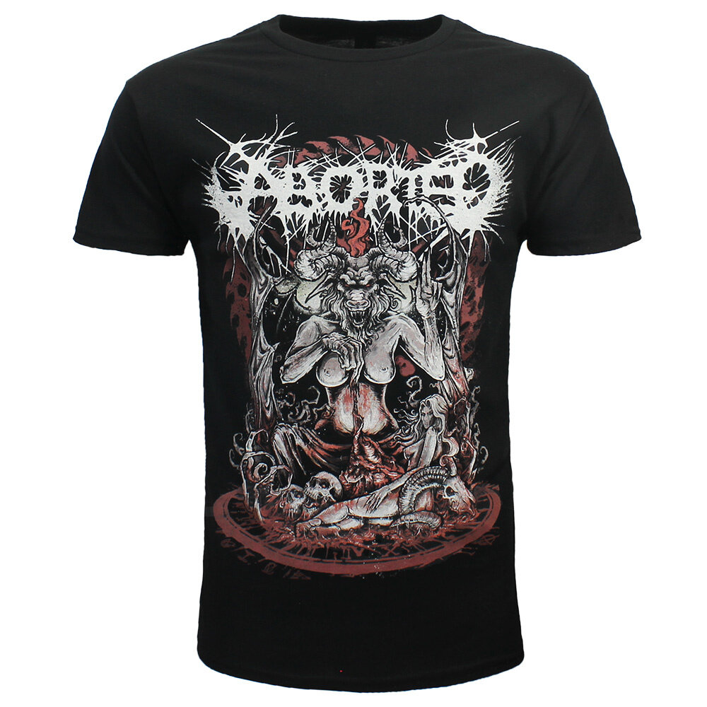 Band Merchandise Aborted Baphomet T-Shirt - Offizielles Merchandise Band Merchandise Aborted Baphomet T-Shirt - Offizielles Merchandise