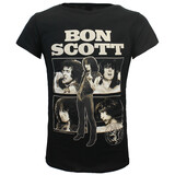 Band Merchandise Bon Scott Fotocollage T-Shirt
