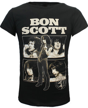 Band Merchandise Bon Scott Fotocollage T-Shirt Band Merchandise Bon Scott Fotocollage T-Shirt
