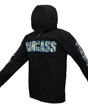 Band Merchandise Carcass Necro Head Zipper Hoodie Vest Band Merchandise Carcass Necro Head Zipper Hoodie Vest