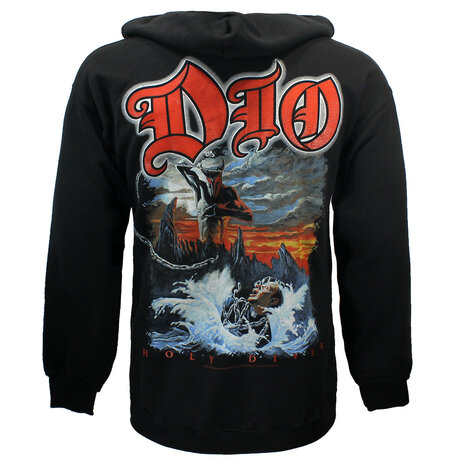 Band Merchandise Dio Holy Diver Album Reißverschluss-Kapuzenweste – Offizielles Merchandise Band Merchandise Dio Holy Diver Album Reißverschluss-Kapuzenweste – Offizielles Merchandise