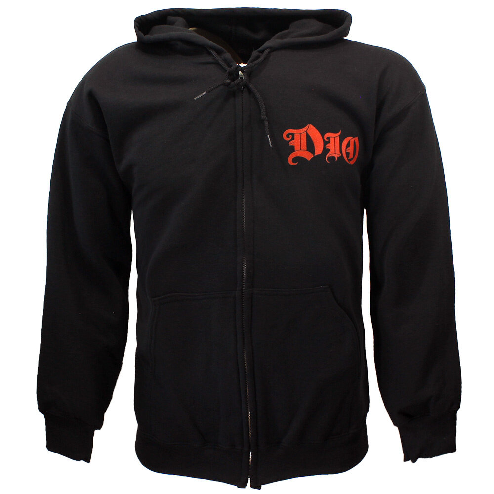 Band Merchandise Dio Holy Diver Album Reißverschluss-Kapuzenweste – Offizielles Merchandise Band Merchandise Dio Holy Diver Album Reißverschluss-Kapuzenweste – Offizielles Merchandise