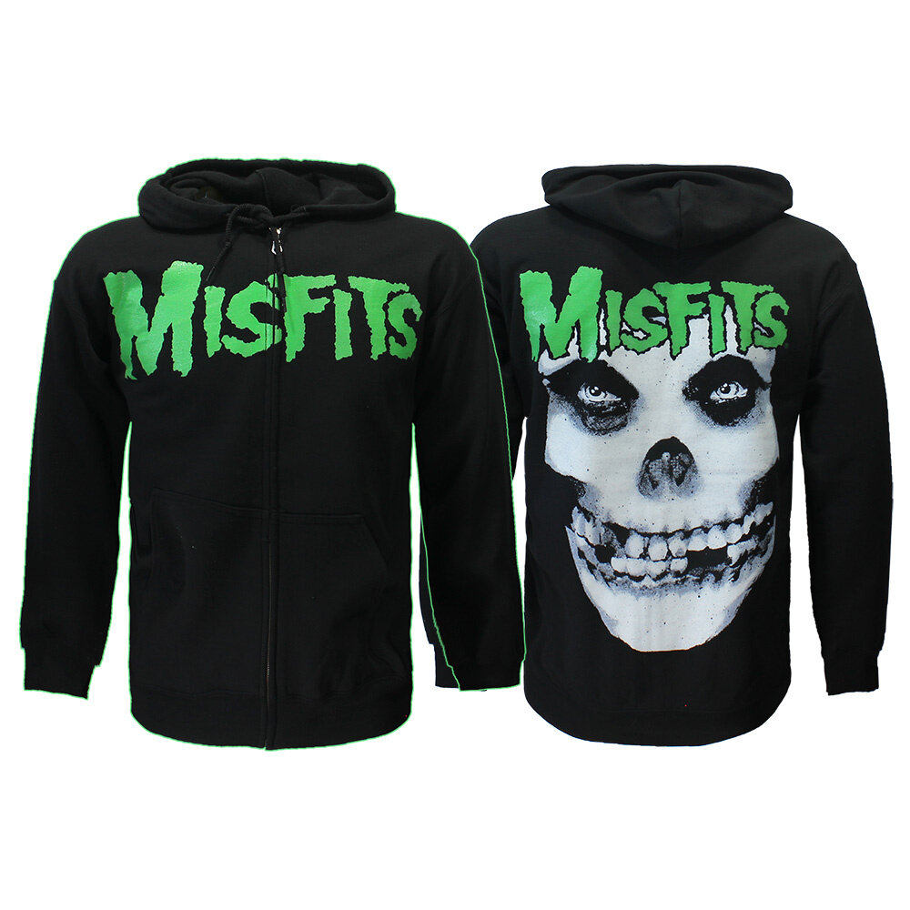 Band Merchandise Misfits Jarek Skull Zipper Hoodie Vest - Officiële Merchandise Band Merchandise Misfits Jarek Skull Zipper Hoodie Vest - Officiële Merchandise