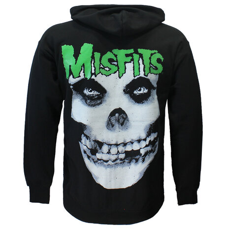 Band Merchandise Misfits Jarek Skull Zipper Hoodie Vest - Officiële Merchandise Band Merchandise Misfits Jarek Skull Zipper Hoodie Vest - Officiële Merchandise