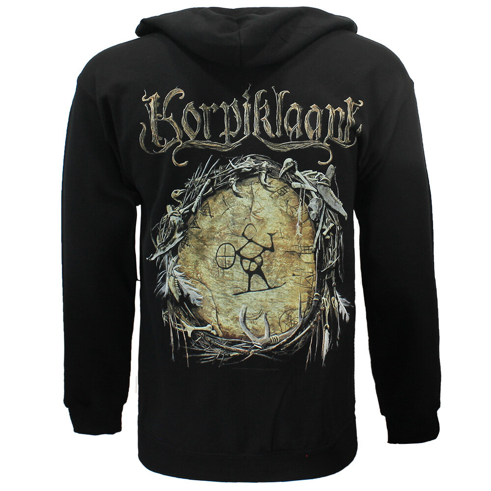 Band Merchandise Korpiklaani Rankarumpu Album Zipper Hoodie Vest - Officiële Merchandise Band Merchandise Korpiklaani Rankarumpu Album Zipper Hoodie Vest - Officiële Merchandise