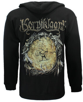 Band Merchandise Korpiklaani Rankarumpu Album Reißverschluss-Kapuzenweste Band Merchandise Korpiklaani Rankarumpu Album Reißverschluss-Kapuzenweste