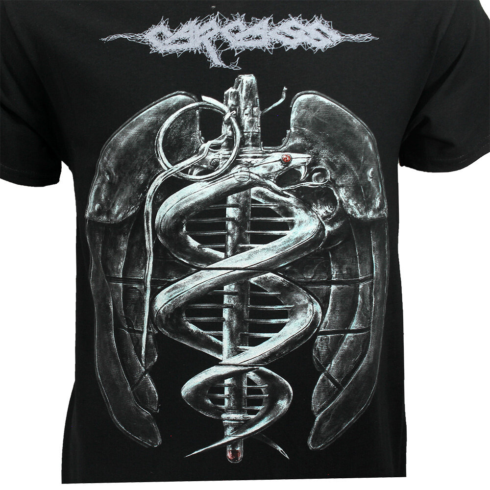 Band Merchandise Carcass Snake Grenade T-Shirt – Offizielles Merchandise Band Merchandise Carcass Snake Grenade T-Shirt – Offizielles Merchandise