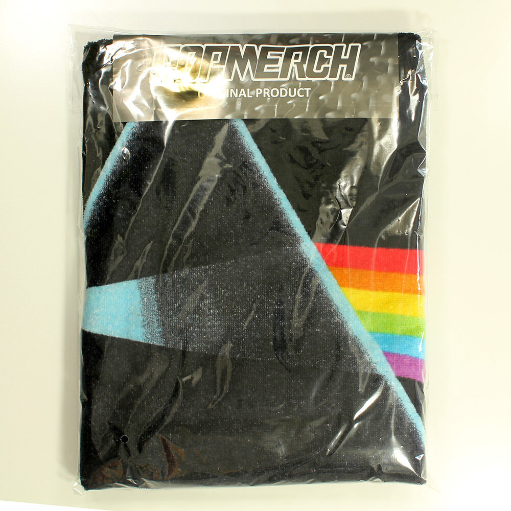 Band Merchandise Pink Floyd Dark Side Of The Moon Badlaken Strandlaken - Officiële Merchandise Band Merchandise Pink Floyd Dark Side Of The Moon Badlaken Strandlaken - Officiële Merchandise