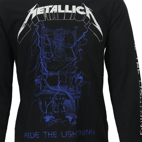 Band Merchandise Metallica Fade To Black Langarm-T-Shirt – Offizielles Merchandise-Produkt