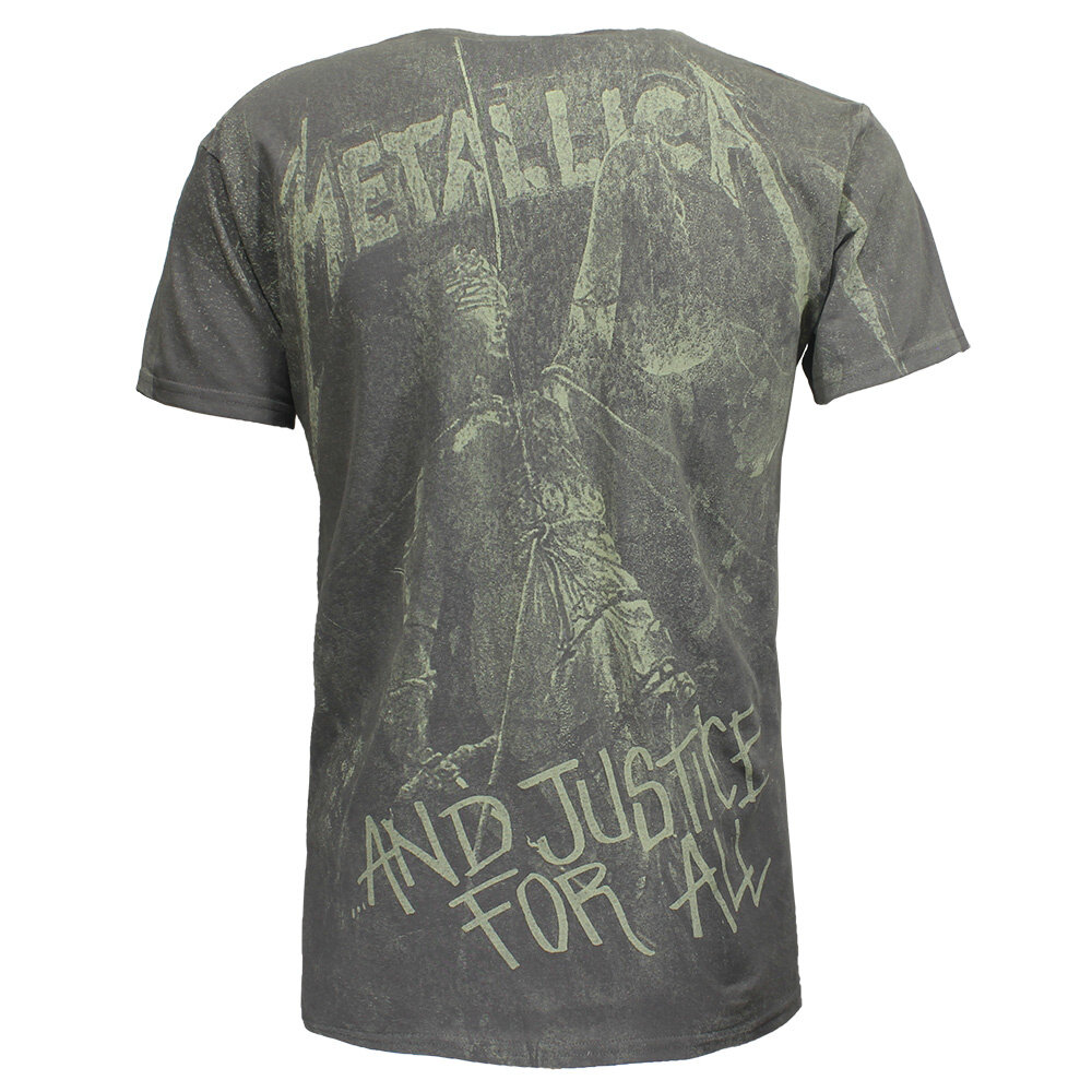 Band Merchandise Metallica und Justice For All Neon All Over Print T-Shirt – Offizielles Merchandise