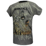 Band Merchandise Metallica und Justice For All Neon-Allover-Print-T-Shirt