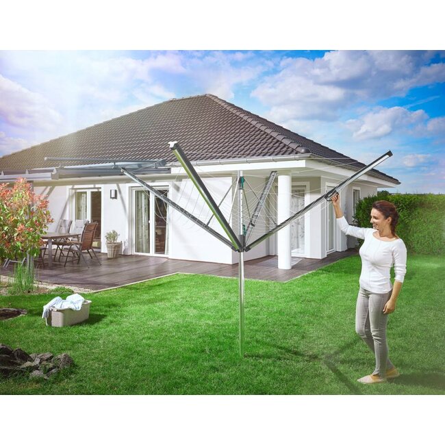 Leifheit Droogmolen Linomatic 500 Plus - incl. betonanker - Antraciet - 50m