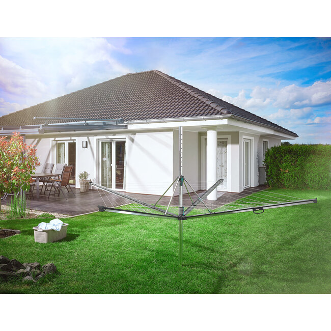 Leifheit Droogmolen Linomatic 600 Plus - incl. betonanker - Antraciet - 60m