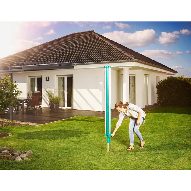 Leifheit Droogmolen Linomatic 500 Deluxe - incl. betonanker en beschermhoes - 50m