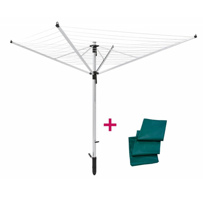 Leifheit Droogmolen Linolift 600 Evo - incl. betonanker en beschermhoes - 60m