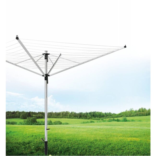 Leifheit Droogmolen Linolift 600 Evo - incl. betonanker en beschermhoes - 60m