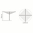 Brabantia Brabantia Droogmolen Topspinner - incl. metalen grondanker en beschermhoes - 50m