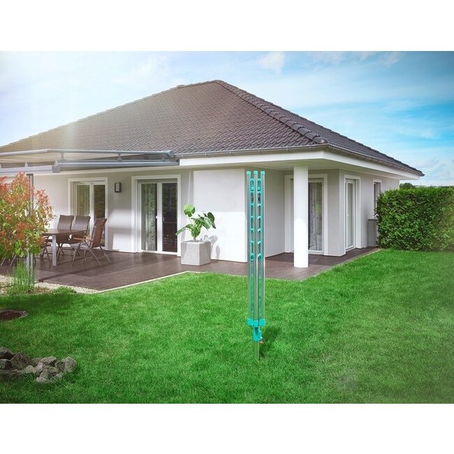 Leifheit Droogmolen Linomatic 400 Easy - 40m - Incl. Betonanker