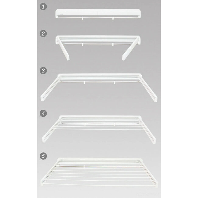 Juwel Juwel Artdry - Wanddroogrek - 80 cm - Wit