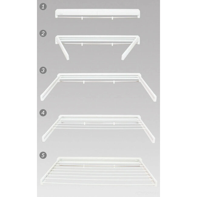 Juwel Juwel Artdry - Wanddroogrek - 100 cm - Wit