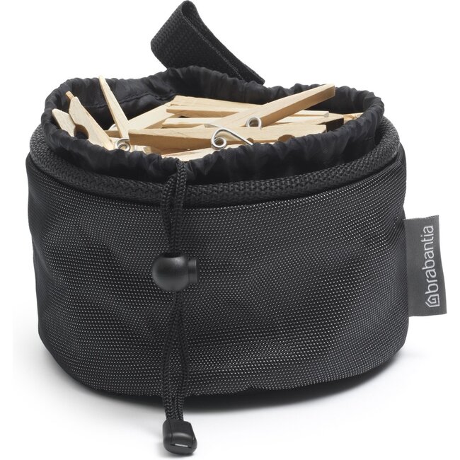 Brabantia Brabantia Wasknijpertas Compact - Zwart