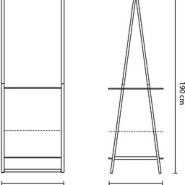 Brabantia Brabantia Linn Kledingrek - Zwart