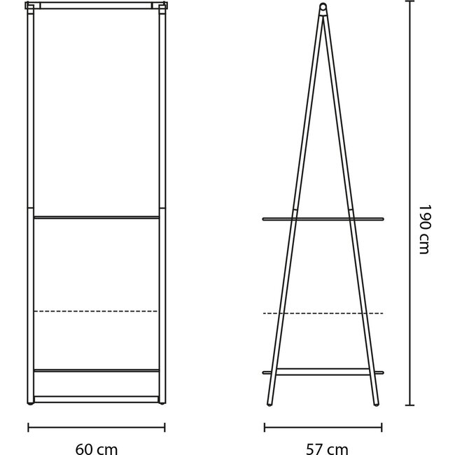 Brabantia Brabantia Linn Kledingrek -  Wit