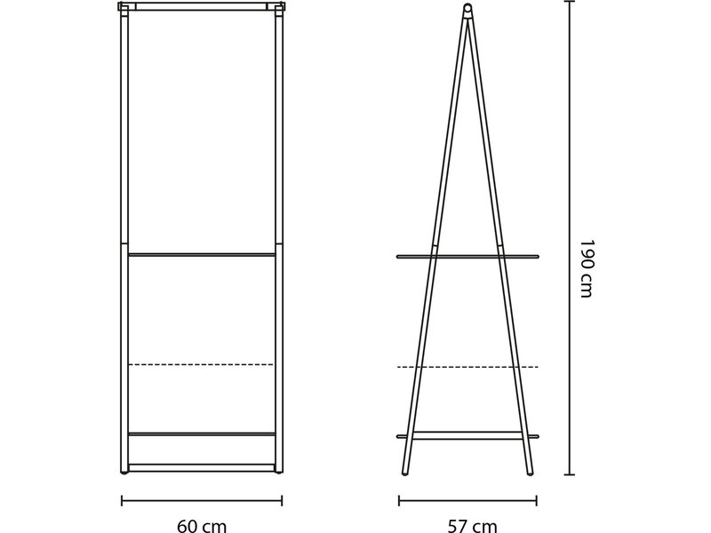 Brabantia Brabantia Linn Kledingrek -  Wit