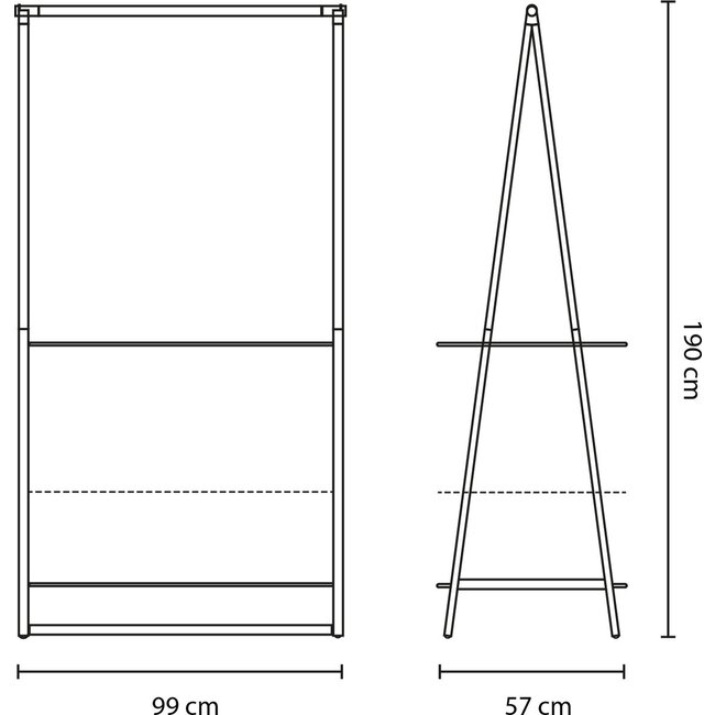 Brabantia Brabantia Linn Kledingrek - Wit Groot