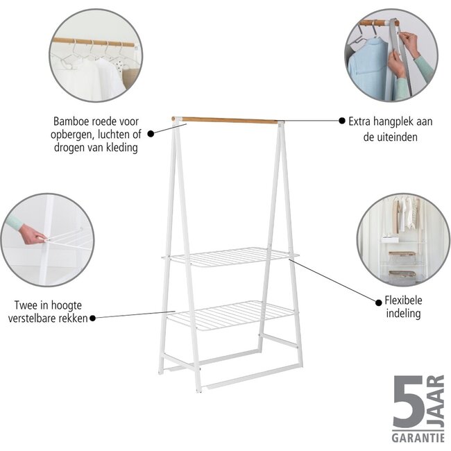 Brabantia Brabantia Linn Kledingrek - Wit Groot