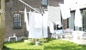 Brabantia Topspinner Droogmolen - met Metalen Grondanker - 40 m - Metallic grey