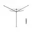 Brabantia Droogmolen Lift-O-Matic - inclusief metalen grondanker - 50meter drooglengte