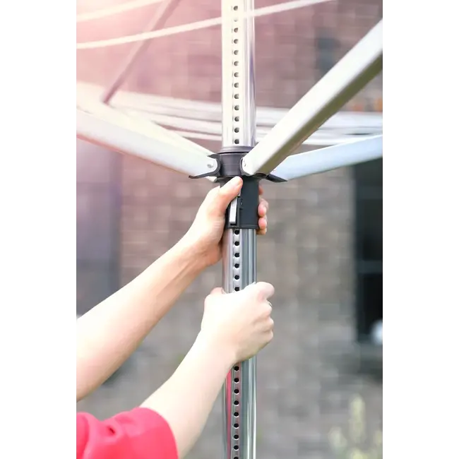 Brabantia Droogmolen Lift-O-Matic - inclusief metalen grondanker - 50meter drooglengte