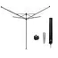 Brabantia Droogmolen Lift-O-Matic - inclusief metalen grondanker - 50meter drooglengte