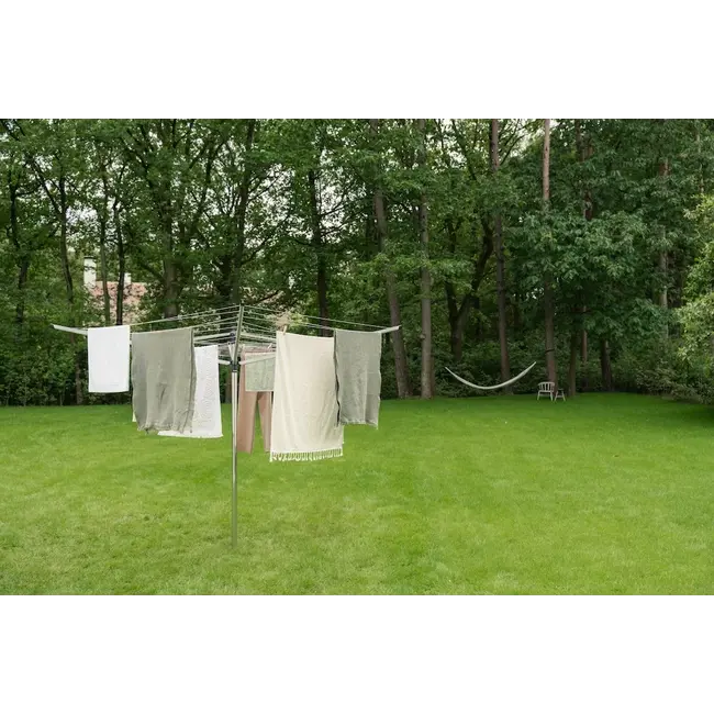 Brabantia Droogmolen Lift-O-Matic - inclusief metalen grondanker - 50meter drooglengte