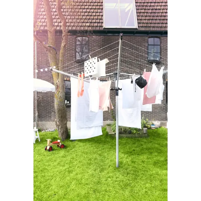 Brabantia Droogmolen Lift-O-Matic Advance - 50m - incl. grondanker, beschermhoes en wasknijpertasje