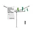Brabantia Droogmolen Essential - incl betonanker - 40m