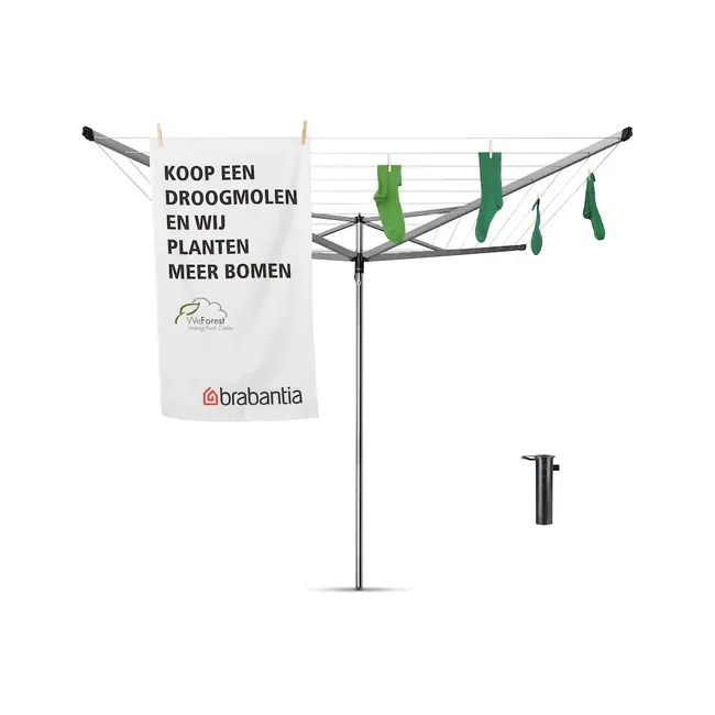 Brabantia  Droogmolen Essential - incl. betonanker - 50m